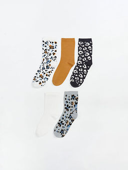 Desenli Kad?n Soket ?orap 5li