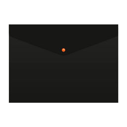 Цена за 4 шт. Папка-конверт на кнопке А4, 180 мкм, Calligrata, непрозрачная, чёрная, кнопки цветные, до 120 листов, МИКС  фото 7