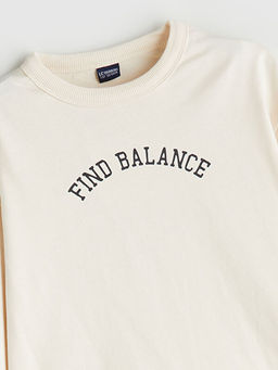 Bisiklet Yaka Bask?l? Erkek ?ocuk Ti??rt