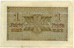 Банкнота 1 рейхсмарка 1939 года Германия (Для оккупированных территорий)