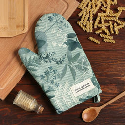 Варежка-прихватка Доляна «Лесная прохлада» 20×28 см, 50% хлопок, 50% п/э, рогожка 158 г/м²