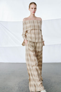 CHECK TROUSERS ZW COLLECTION - Zara фото 10