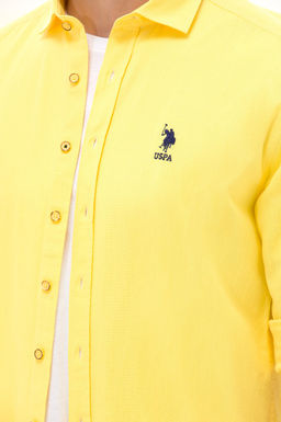 Мужское желтое белье выглядящее базовое рубашко - U.s. polo assn фото 14