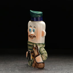 Штоф фарфоровый «Пограничник», 0.4 л, в упаковке книге