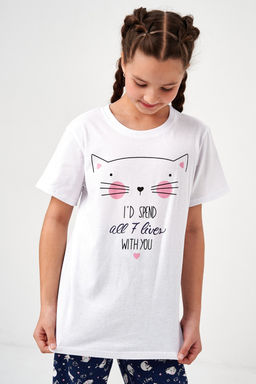 Пижама Кисонька короткий рукав с брюками детская