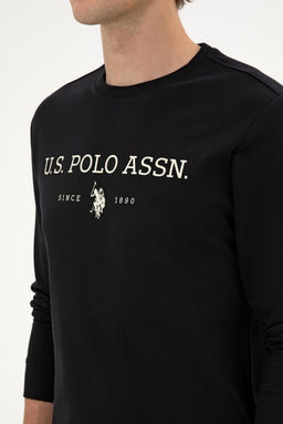 Erkek Regular Fit Bisiklet Yaka Siyah _nce Basic Sweatshirt Sepette S_rpriz _ndirim - U.s. polo assn фото 7