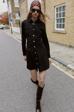 FITTED CREPE DRESS