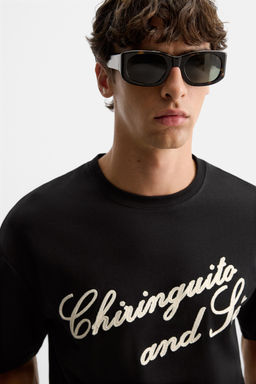 EMBROIDERED SLOGAN T-SHIRT - Zara фото 5