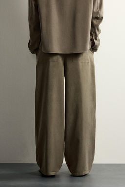 PANTAL?N FLUIDO RELAXED FIT / Marr?n - Zara фото 3