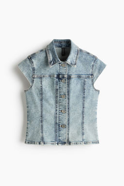 Chaqueta denim con manga japonesa