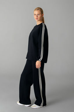 Арт. 2918 Костюм женский с начесом 46-54 (5 шт) Цвет:черный