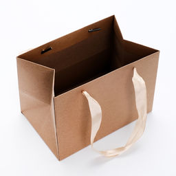 Цена за 10 шт. Пакет подарочный с широким дном 20?14?13.2 см, крафт - UPAK LAND фото 3