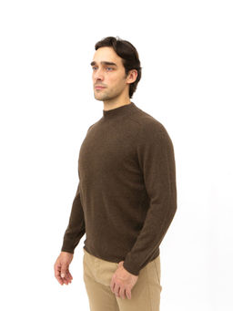 Джемпер из пуха яка 12186 коричневый