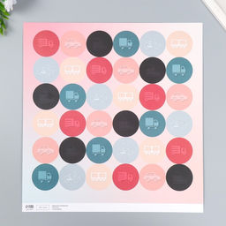 Цена за 5 шт. Двусторонняя бумага для скрапбукинга Арт Узор. Транспорт, 180 г/м?, 30.5?32 см