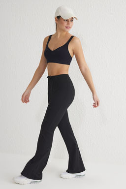 Siyah Dalg?c/Scuba Kumas Baglama Detayl? Spor Orme Esofman Alt? THMSS25EA00003