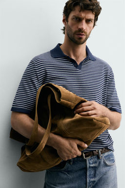 POLO PUNTO JACQUARD RAYAS / ?ndigo - Zara фото 7