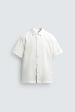 BERMUDA RELAXED FIT ALGOD?N - LINO / Rayas marrones - Zara фото 17