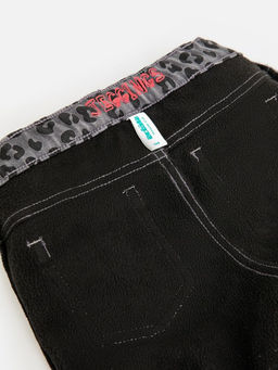 ACOOLA / Брюки джинсовые (утепленные) детские для девочек Lama серый принт  фото 5