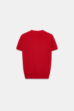 TOP PUNTO CON LANA / Rojo - Zara фото 9