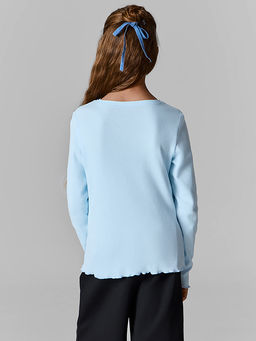 Джемпер для девочек голубой - Mark formelle фото 5