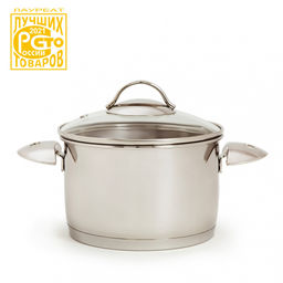 Кастрюля АМЕТИСТ 2,0л стекл. крышка 160 мм, ТРС, . 1с2812 Аша ВЫВОД