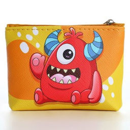 Цена за 2 шт. Кошелёк детский на молнии «Монстр оранжевый», 11×8.5 см