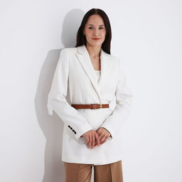 Ремень женский, ширина 2,2 см, винт, пряжка металл, цвет коричневый - Simaland фото 3