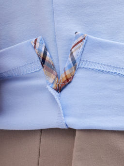 Джемпер мужской с воротником поло короткий рукав GREG G144-KO1246T-SAS5120 (св.голубой)