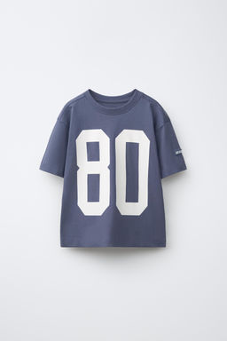 CAMISETA ESTAMPADO N?MERO / Azul / Gris