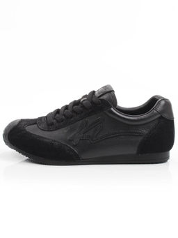 03-A885-1 BLACK Кроссовки женские (натуральная кожа, натуральная замша)