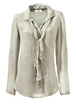 Блузка, серая - Linea tesini фото 2