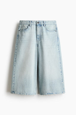 Wide Regular Waist Culotte Jeans