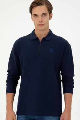 Мужской темно-синий свитшот - U.s. polo assn фото 3