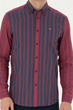 Мужская темно-синяя рубашка с длинным рукавом - U.s. polo assn фото 13