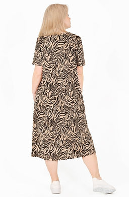 Платье Альбина Х-480 (48-62) кулирка. Цвет в ассортименте - Лотос фото 6