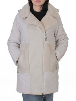 8088 LT. BEIGE Куртка зимняя женская (верблюжья шерсть, 120 гр. холлофайбер)