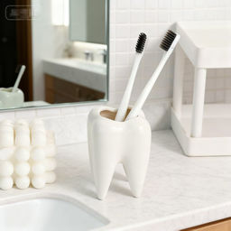 Подставка для зубных щеток 6,8х9,9 см Зуб мудрости / XN0251 /уп 100/751049