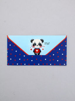 Цена за 10 шт. Конверт для денег Тебе, панда, 16,5 х 8 см
