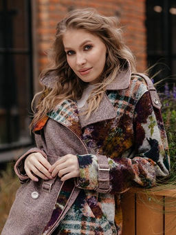 Жакет женский удлиненный, шерсть - Волтри фото 5