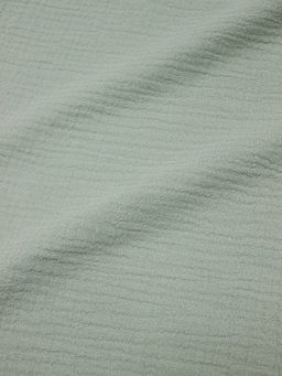 Муслин двухслойный с эффектом жатости цв.Морозная мята, ш.1.35м, хлопок-100%, 110гр/м.кв