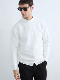 Bisiklet Yaka Erkek Sweatshirt