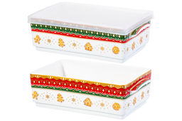 Набор 2 блюд д/холодца 700 мл 19*12*11,5 см Новогодняя елка, NEW BONE CHINA - Elan gallery фото 8