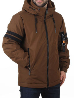 D6821 BROWN Куртка мужская зимняя (200 гр. холлофайбер)