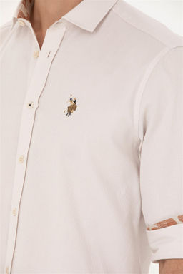 U. S. Polo Assn Мужская рубашка с длинным рукавом Stone - U.s. polo assn фото 7