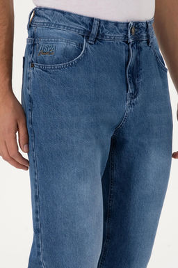 Erkek A__k Mavi Jean Tapered Fit Pantolon - U.s. polo assn фото 5
