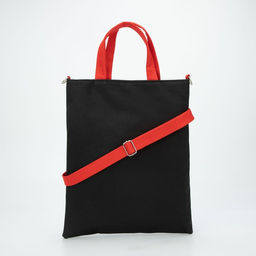 Сумка-шопер Не ... получается на магните с подкладкой, наружный карман, длинный ремень, цвет чёрный - Nazamok фото 6