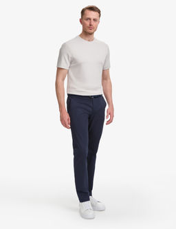 Lacivert Slim Fit Basic Kanvas Pantolon