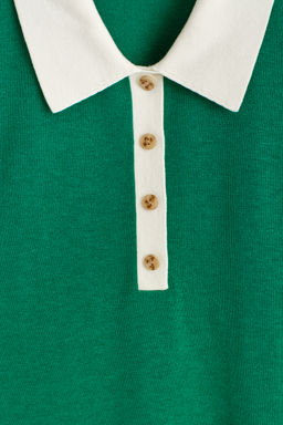 POLO DE MEZCLA DE LANA DE MANGA CORTA - H&m фото 9