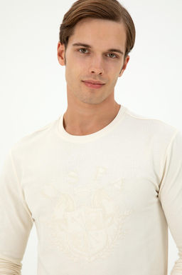 Мужской кремовый свитшот Неожиданная скидка в корзине - U.s. polo assn фото 2