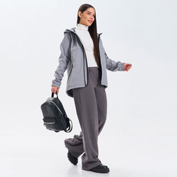 RODOS Ветровка softshell женская демисезон М-312 Бежевый фото 53